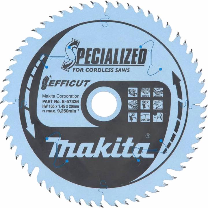 MAKITA EFFICUT BLADE 165 X 20 X 56T