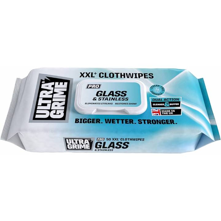 ULTRA GRIME GLASS & STAINLESS XXL WIPES