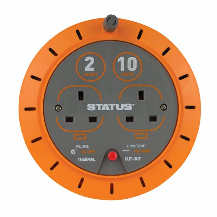STATUS 10M 10AMP 2 SOCKET EXTENSION L;EAD