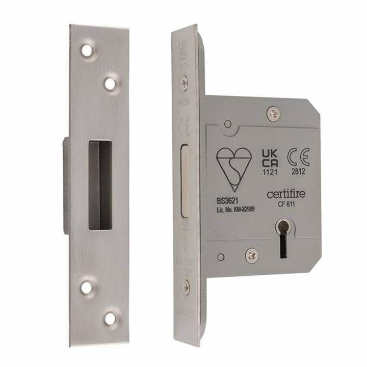 EUROSPEC LDB5525SSS 5-LEVER DEADLOCK STAINLESS 64MM 2.5IN