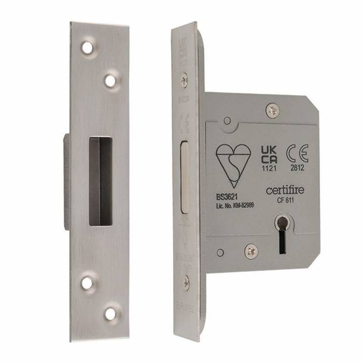 EUROSPEC LDB5530SSS 5-LEVER DEADLOCK STAINLESS 76MM 3IN