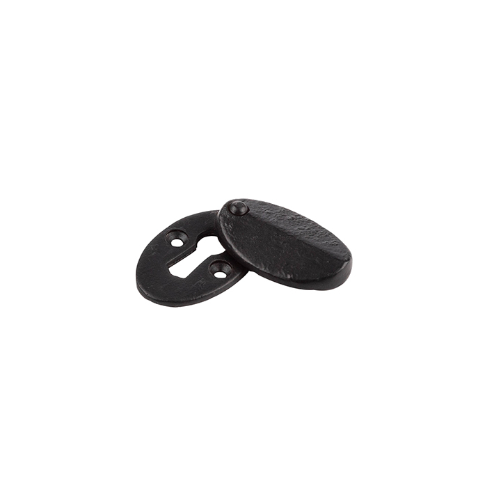 FRELAN VALLEY FORGE 50X31X9MM OVAL COVERED ESCUTCHEON BLACK