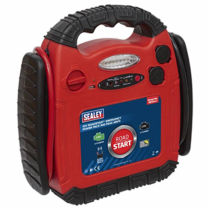 SEALEY 12V ROADSTART EMERGENCY POWER PACK JUMP STARTER 900 PEAK AMPS