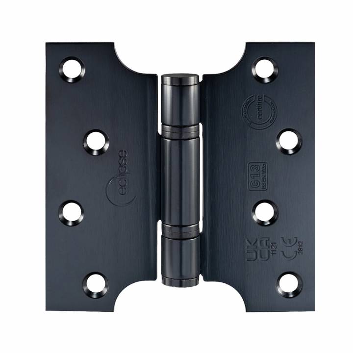 ELIPSE BLACK STAINLESS STEEL PARLIAMENT HINGE 102X102MM SINGLE