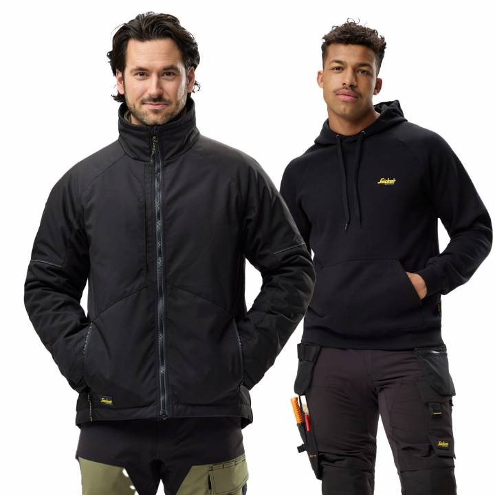 SNICKERS BLACK WINTER JACKET WITH FREE HOODIE