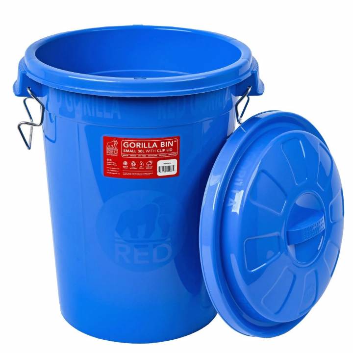 RED GORILLA BLUE BIN WITH LID