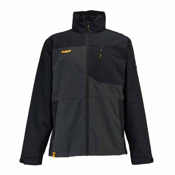 DEWALT SOUTHAMPTON WATERPROOF BREATHABLE BLACK JACKET