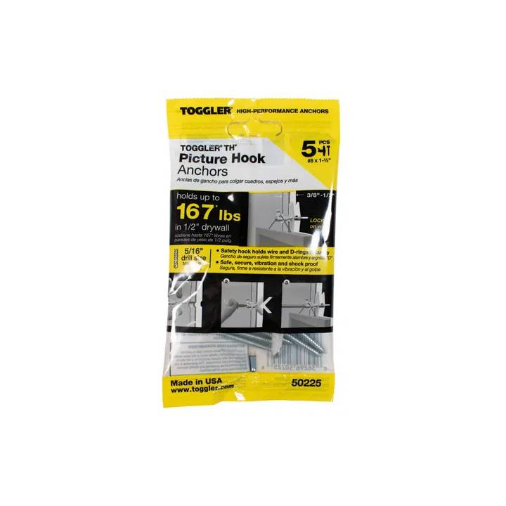 TOGGLER PICTURE HOOK ANCHORS PK5