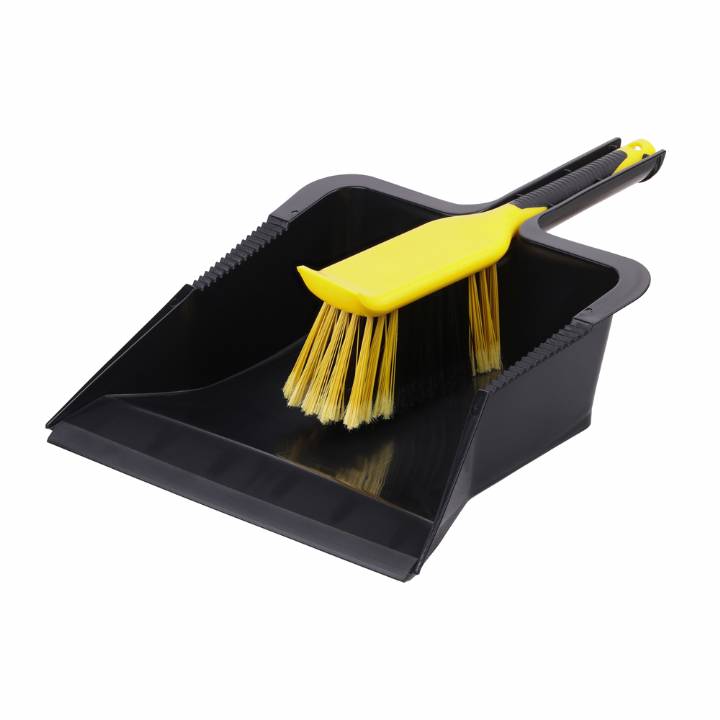 TIMCO BULLDOZER HEAVY DUTY DUSTPAN & BRUSH SET 285MM