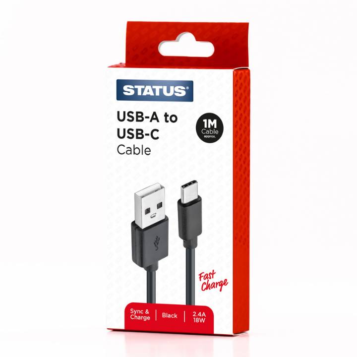 STATUS USB C TO USB A CABLE 1M BLACK
