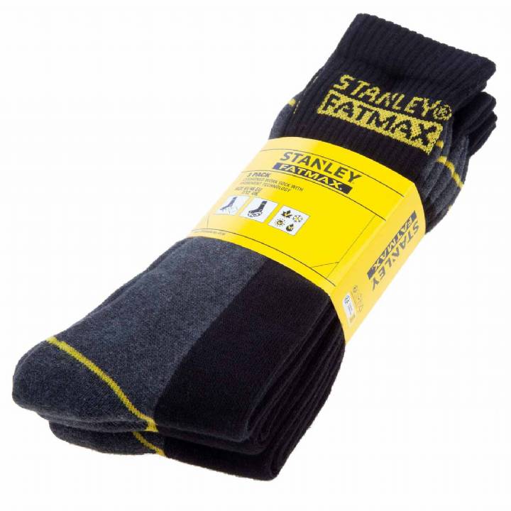 STANLEY FATMAX 7-12 WORK SOCKS 3PK