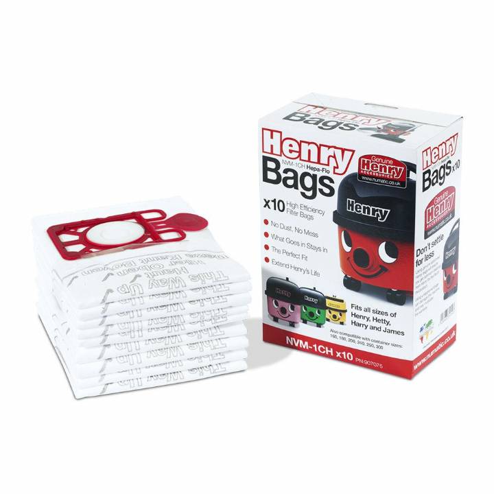 GENUINE NUMATIC HENRY DUST FILTER BAGS PK.10