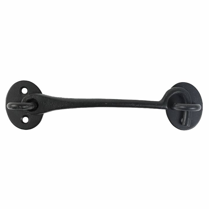 CAST IRON CABIN HOOK BLACK 6 INCH