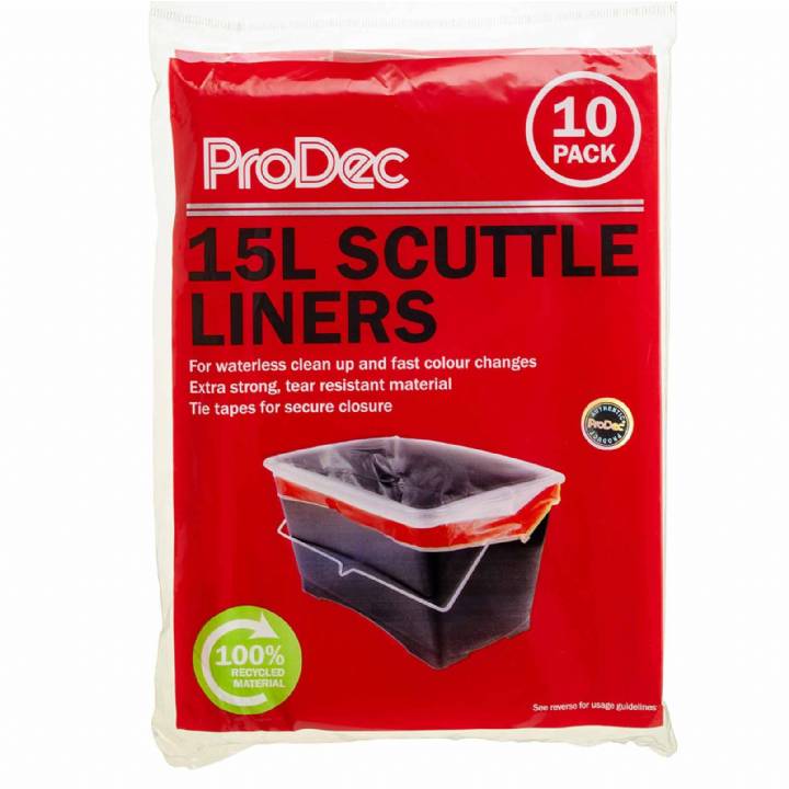 PRODEC 15L PAINT SCUTTLE DISPOSABLE LINERS 10PK