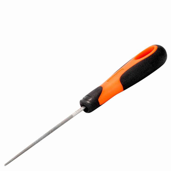 BAHCO ERGO HANDLED ROUND SECOND CUT FILE 200MM