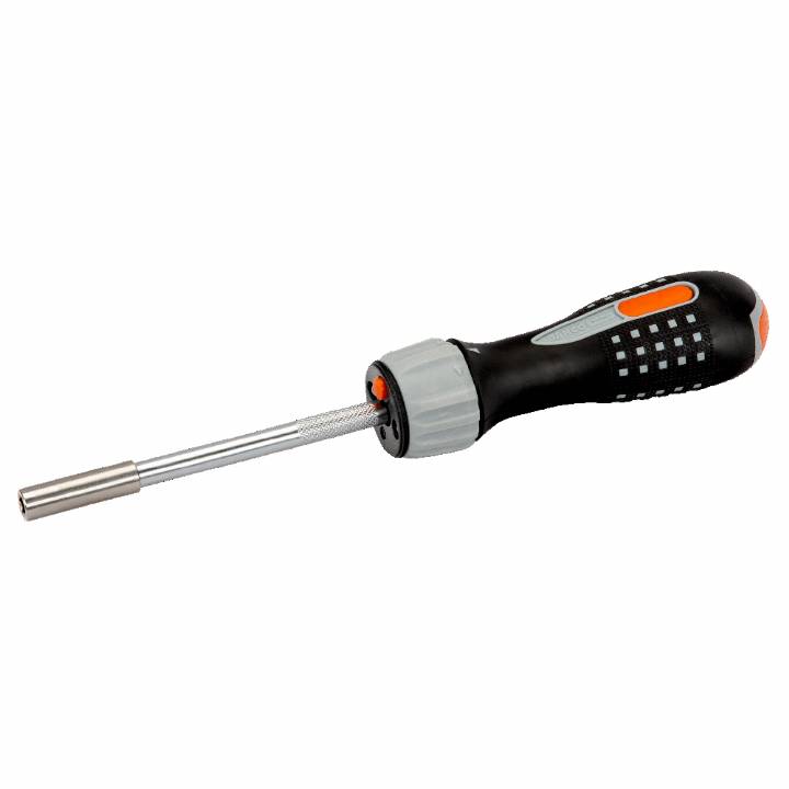 BAHCO LED 1/4IN RATCHET SCREWDRIVER WITH 6 BITS