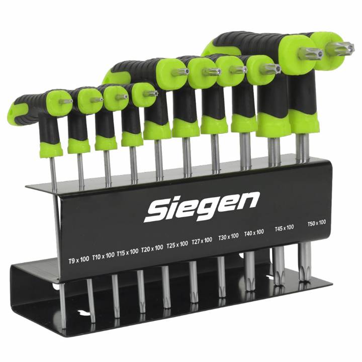 SEALEY SEIGEN TORX T HANDLE KEY SET 10PC