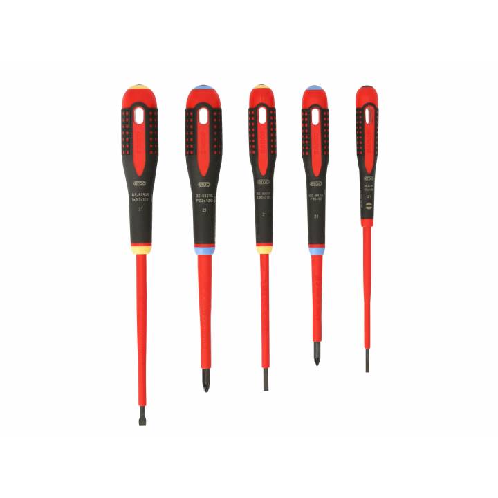 BAHCO ERGO VDE INSULATED SCREWDRIVER SET 5PC