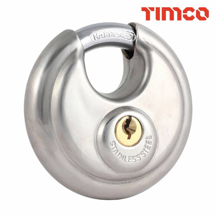 TIMCO 70mm STAINLESS STEEL DISC LOCK