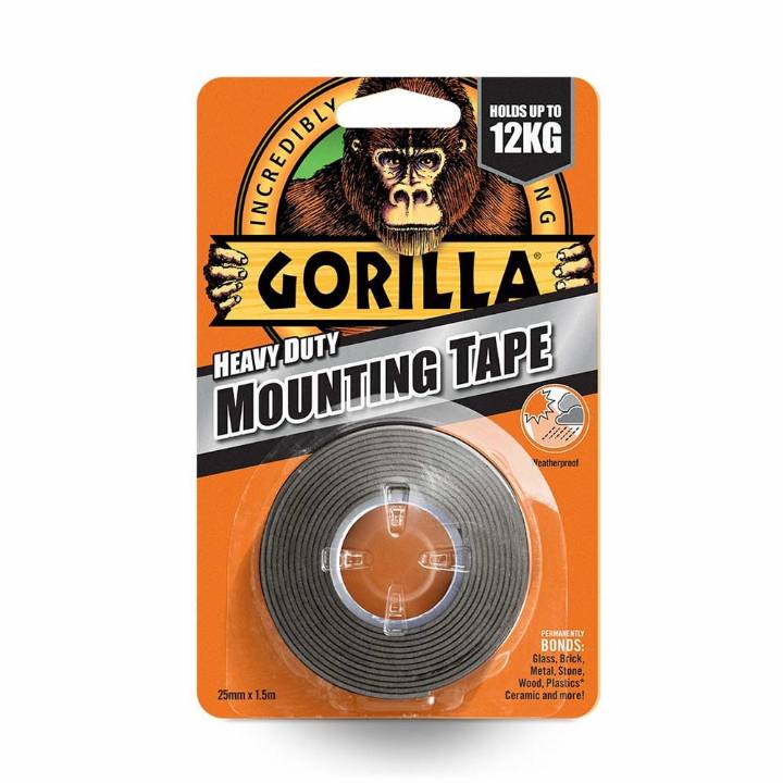 GORILLA DOUBLE SIDED HEAVY DUTY MOUNTING TAPE 1.5M