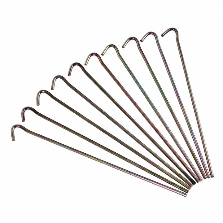 AMTECH GALVANISED TENT AND GARDEN PEGS 10PK