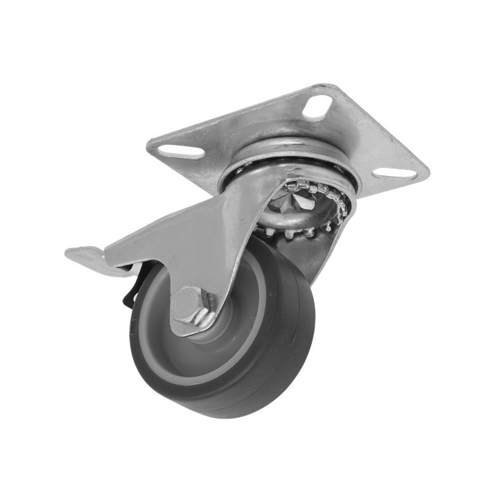 SEALEY RUBBER CASTOR WITH BRAKE