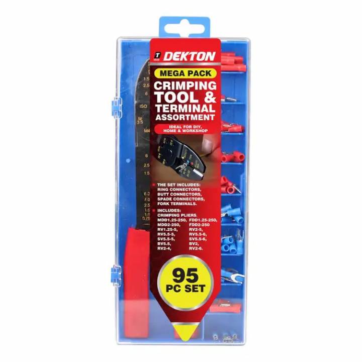 DEKTON TERMINAL CRIMPING TOOL KIT 95PC
