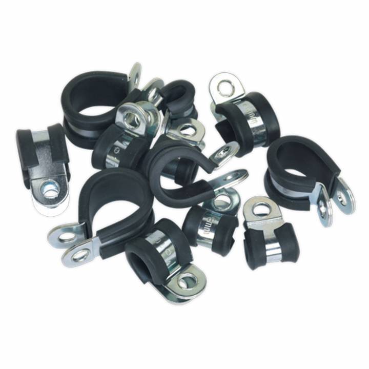SEALEY RUBBER LINED P-CLIP ASSORTMENT 60PC