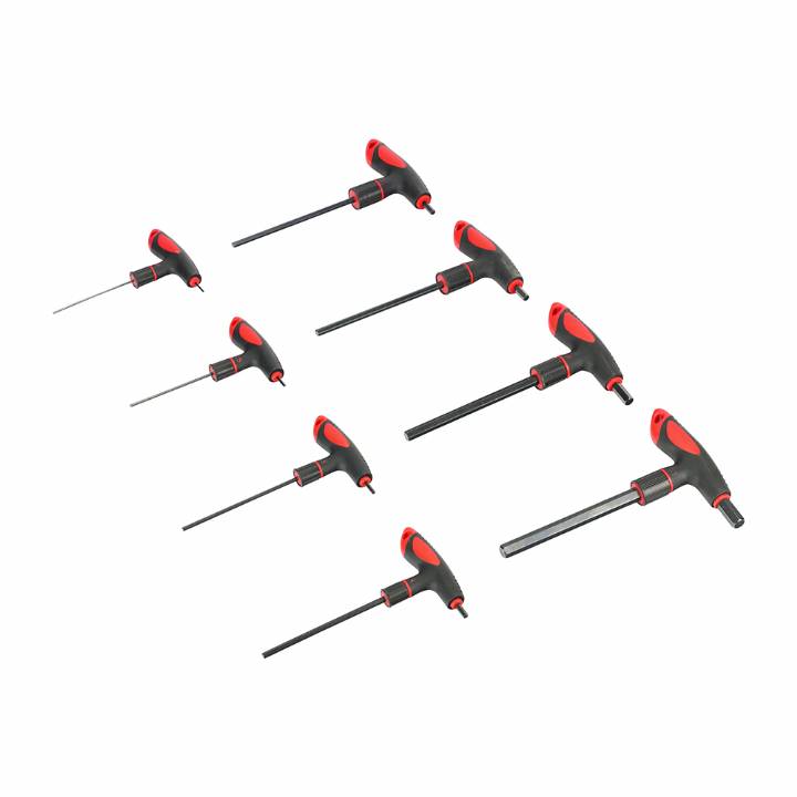 TIMCO T-HANDLE HEX KEYS SET 8PC