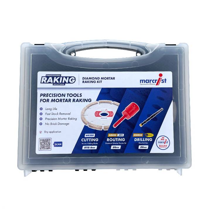 MARCRIST MORTAR RAKING KIT WITH CASE 3PC