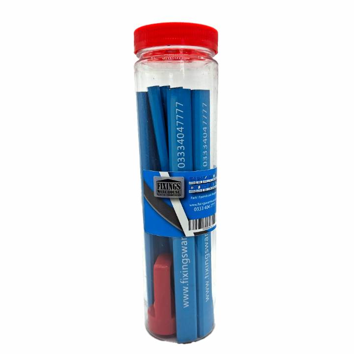 FIXINGS WAREHOUSE CARPENTERS PENCILS X10 WITH FREE SHARPENER