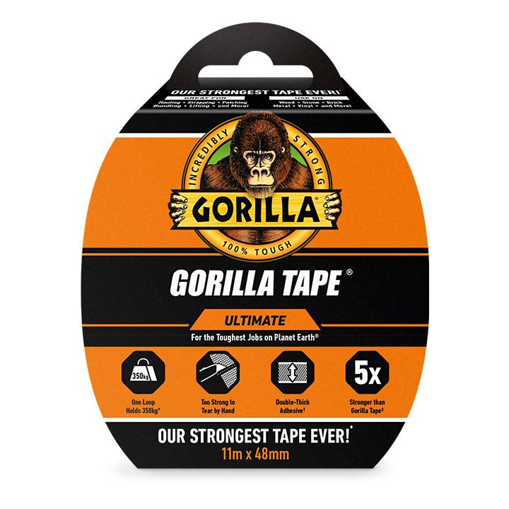 GORILLA TAPE ULTIMATE BLACK 11MM