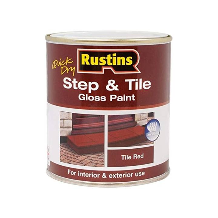RUSTINS STEP & TILE RED PAINT 500ML GLOSS