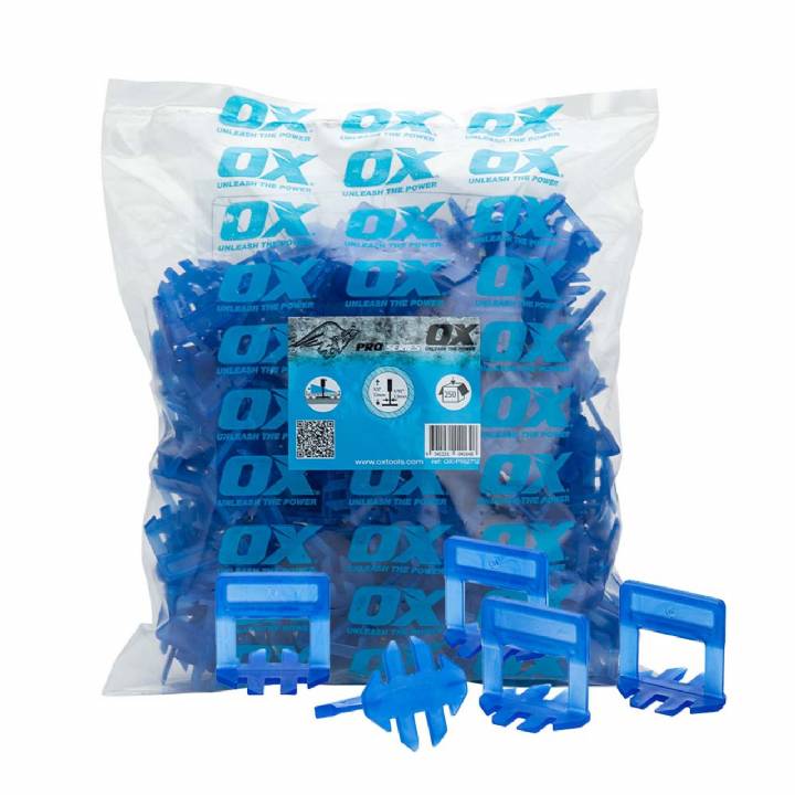 OX TOOL PRO TILE LEVER SPACER CLIP PKS 250