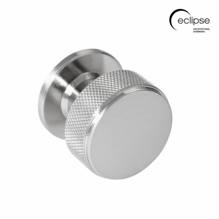 ECLIPSE KNURLED CUPBOARD KNOB 34mm