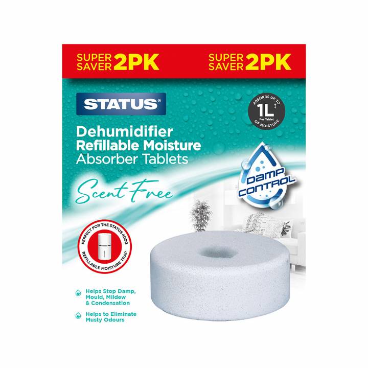 STATUS MOISTURE TRAP REFILL TABLETS PK.2