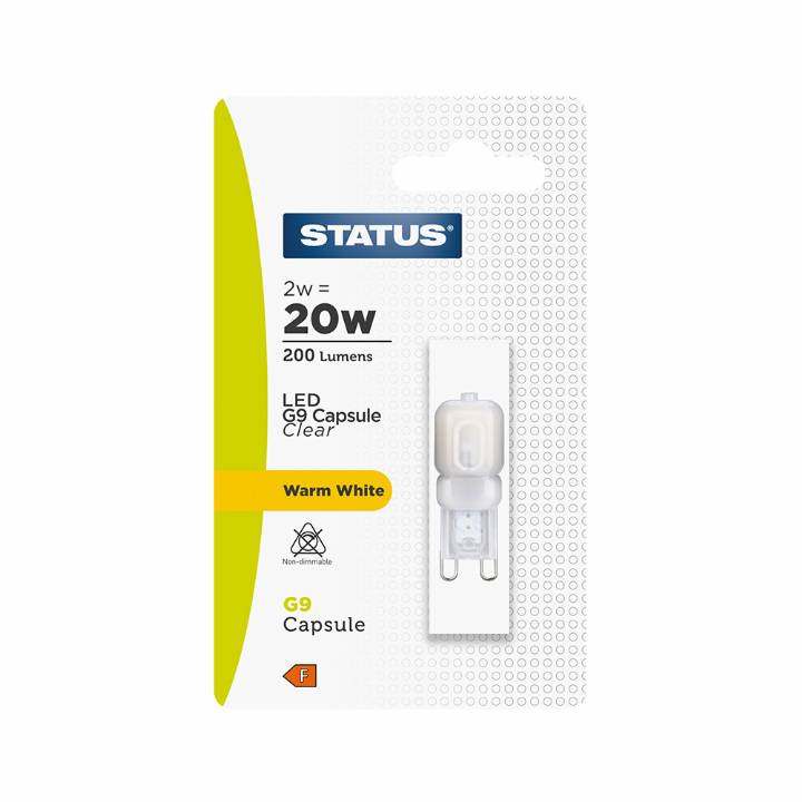 STATUS LED 20w G9 CAPSULE BULB WARM WHITE
