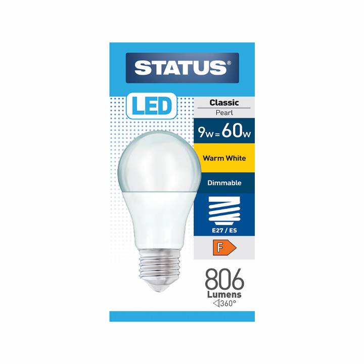 STATUS LED 10W/60W ES DIMMABLE BULB
