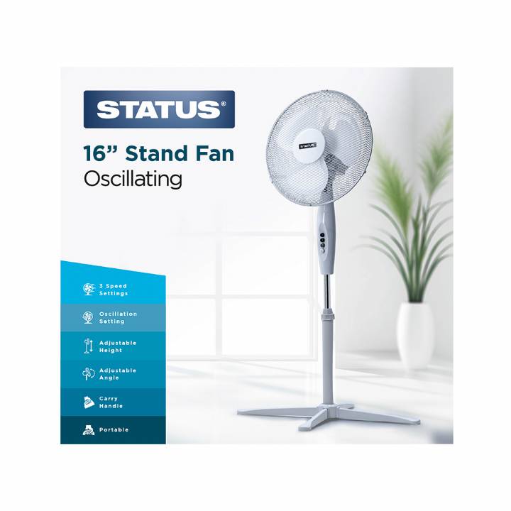 STATUS PEDESTAL FAN 16 INCH