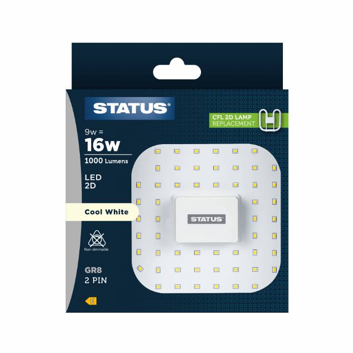 STATUS LED 2D COOL WHITE GR8 BULB