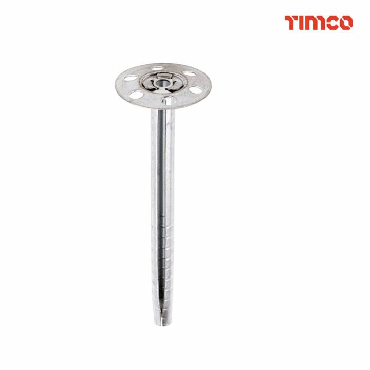 TIMCO METAL INSULATION FIXINGS - GALVANISED 8.0X110mm