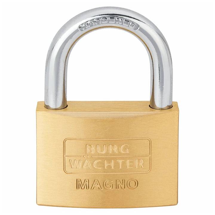 BURG WACHTER 60MM MAGNO BRASS PADLOCK