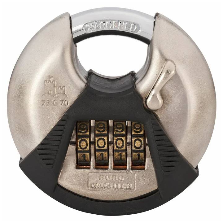 BURG WACHTER COMBINATION DISC PADLOCK