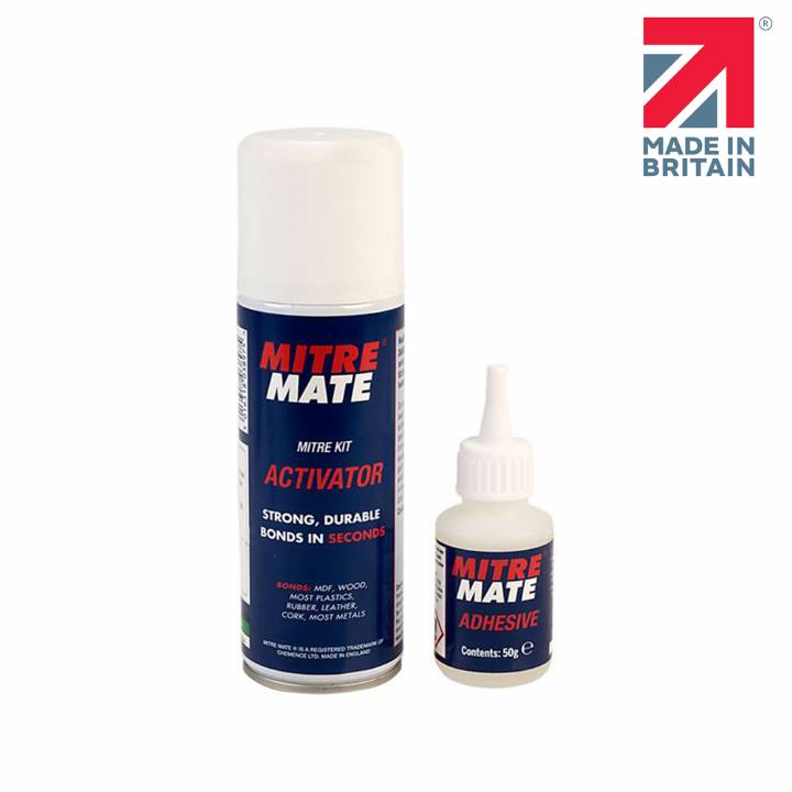 MITRE MATE TWIN PACK GLUE & AEROSOL