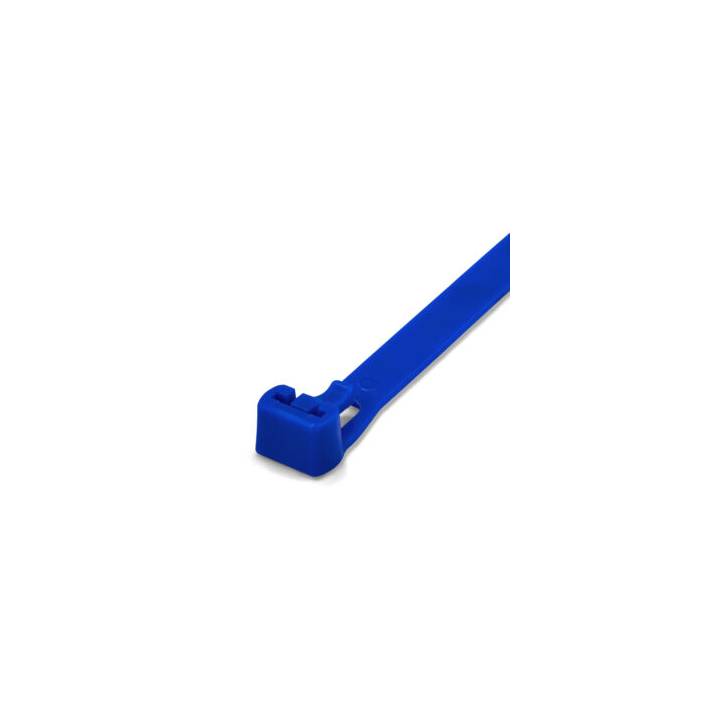 BLUE RELEASABLE CABLE TIE 250 X 7.6MM PK.100