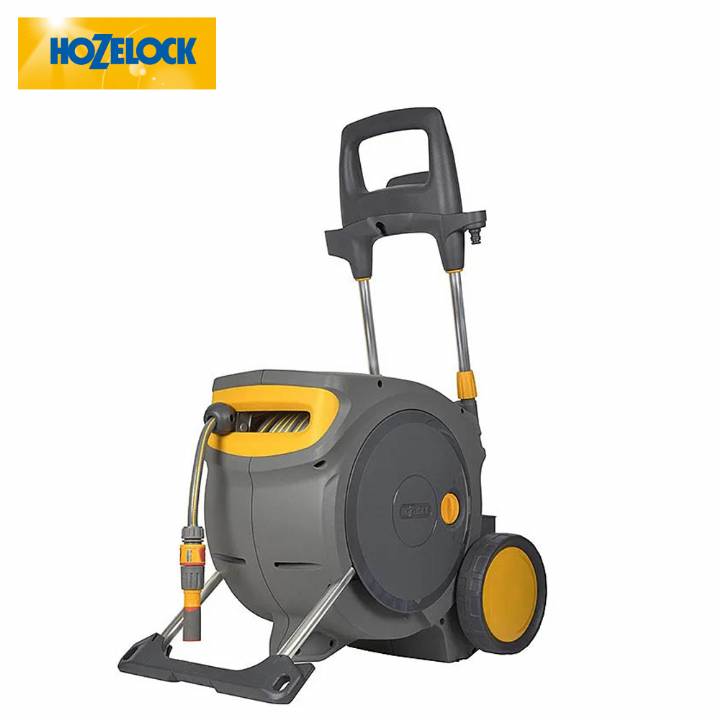 HOZELOCK 35M AUTO HOSE REEL TROLLEY