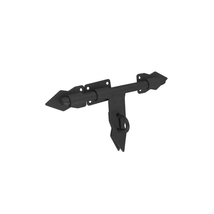 HEAVY DECORATIVE LATCH BLACK 250mm