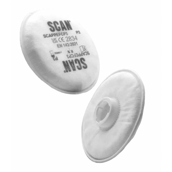 SCAN TWIN HALF MASK P3 FILTER CARTRIDGE PK.2
