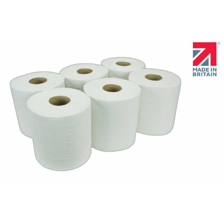 PURE PAPER WIPE ROLL 150M WHITE